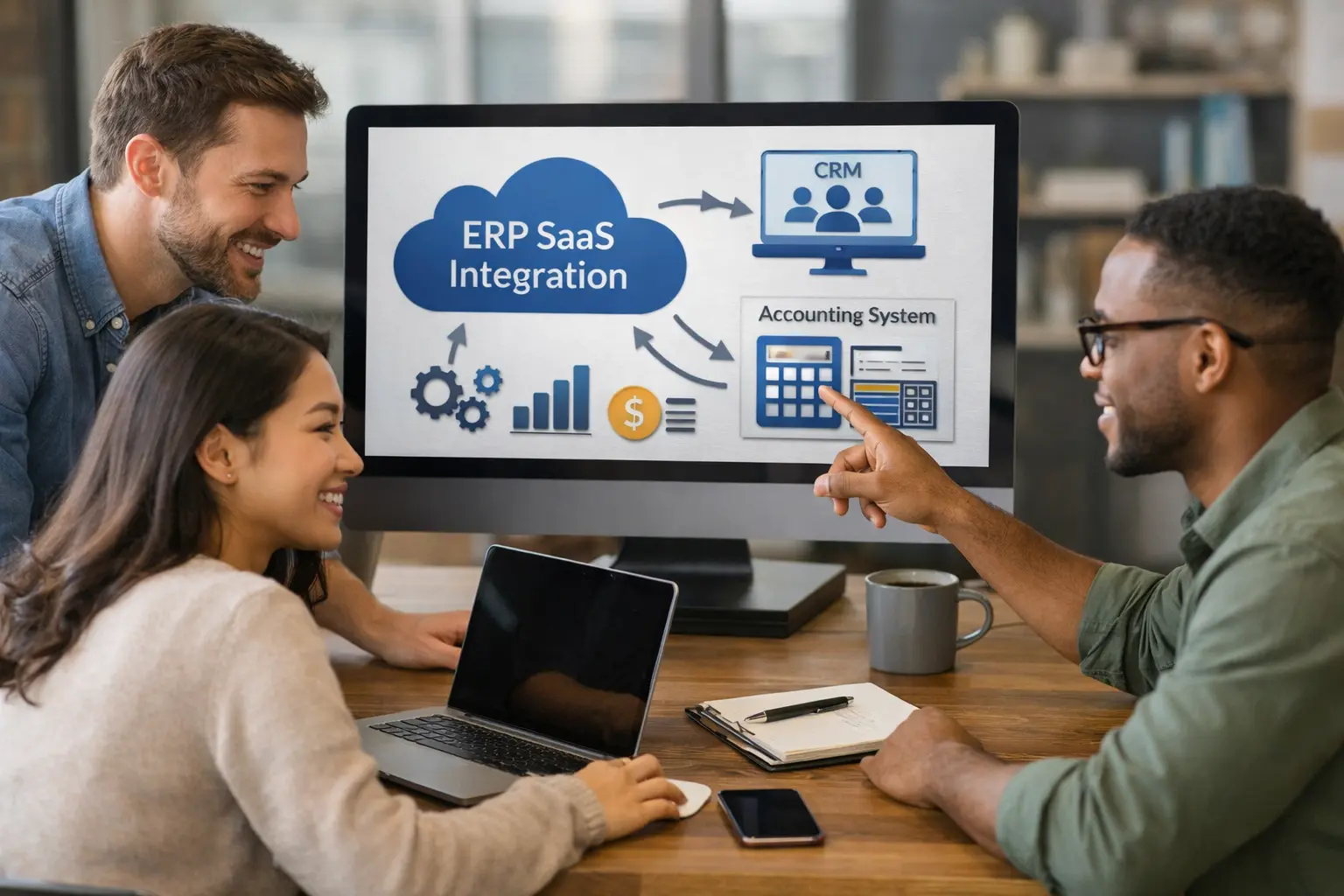 IERP SaaS Integration with CRM and Accounting Systems